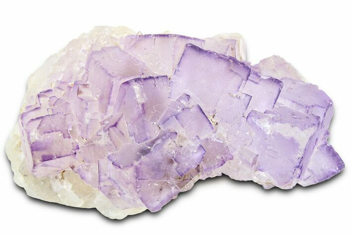 Purple Cubic Fluorite Crystal Cluster - Pakistan #361449